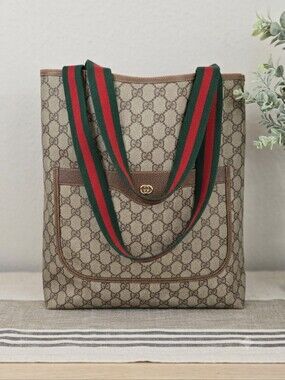 Gucci | Bags | Gucci 92734 Gg Tote Bag Canvas Leather Ladies